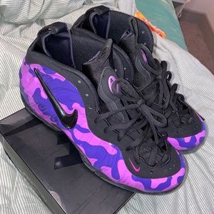 Nike foamposites purple camo
